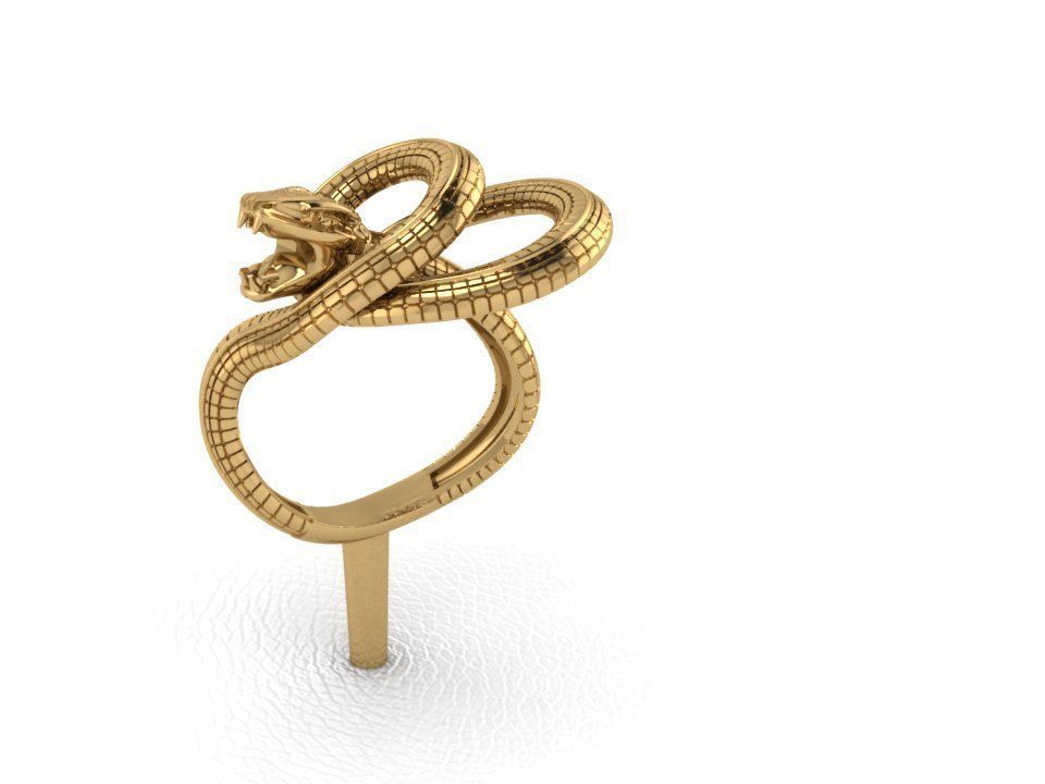 Ring 38 Snake 3D print model_4