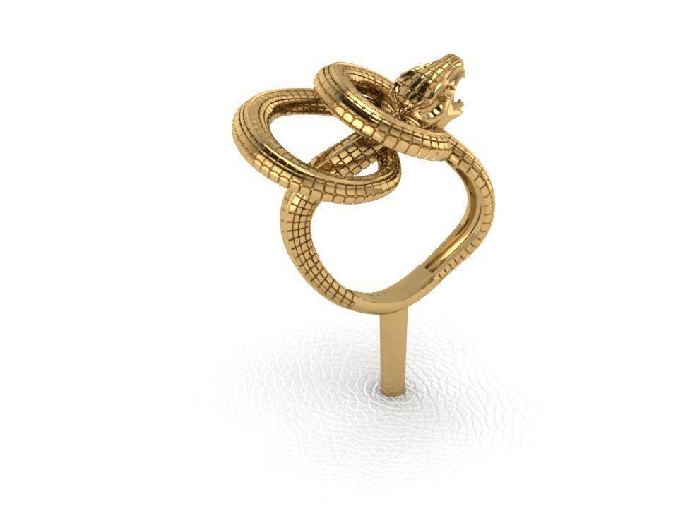 Ring 38 Snake 3D print model_5
