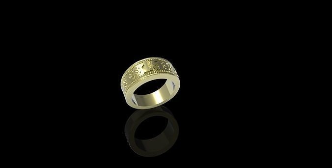 Anillo 15 Flor de Lis 3D print model