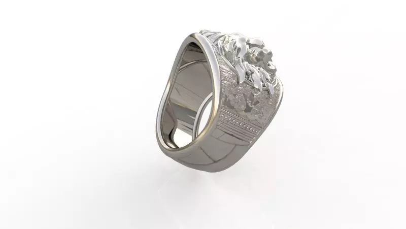 Anillo Leon 3D print model_0