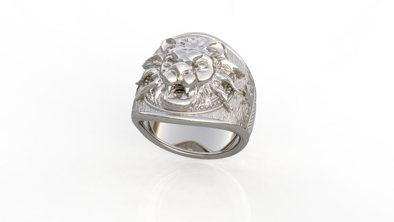 Anillo Leon 3D print model_4