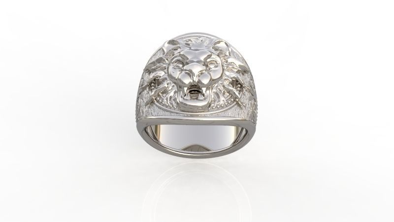 Anillo Leon 3D print model_3