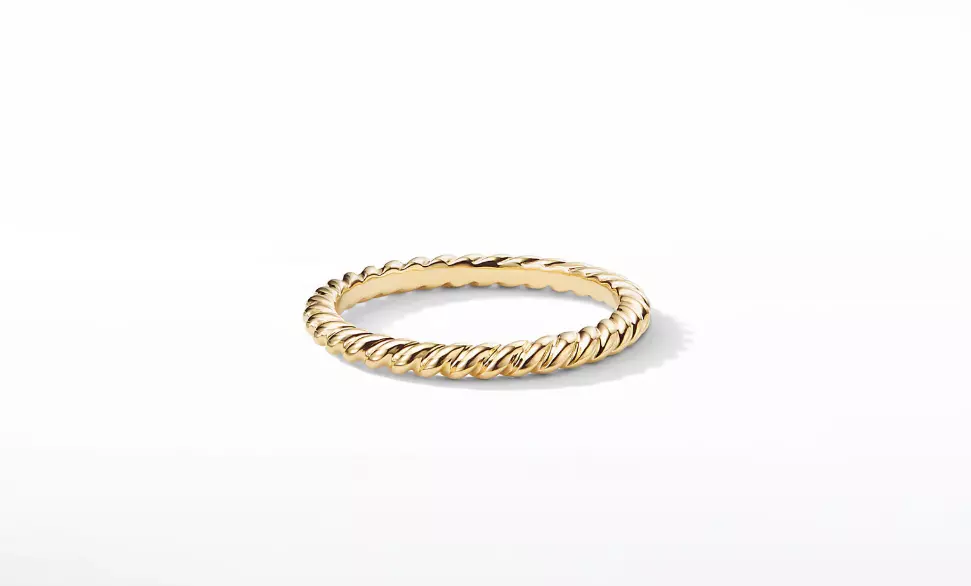 David Yurman Cable Wedding Band Ring in Us Size 3D print model