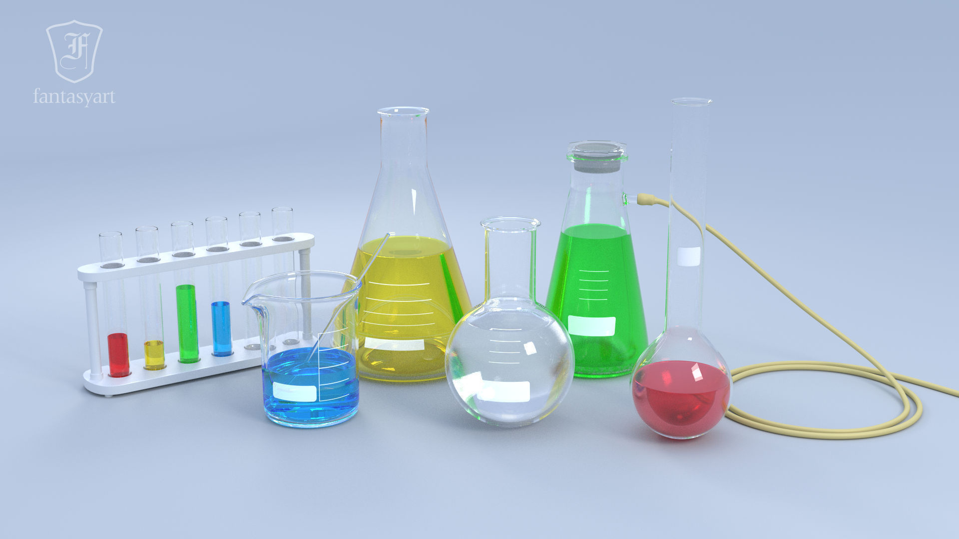 Chemical Laboratory Glassware Set