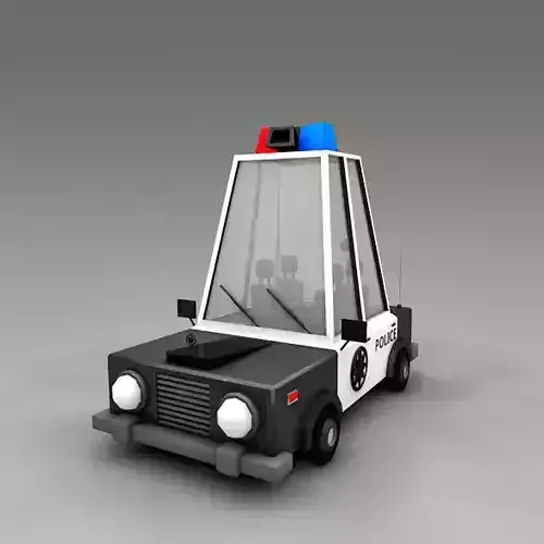  low poly police car