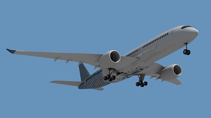 Airbus A350 - 900 XWB Free low-poly 3D model