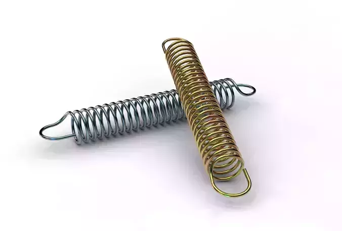 Metal spring 3D model