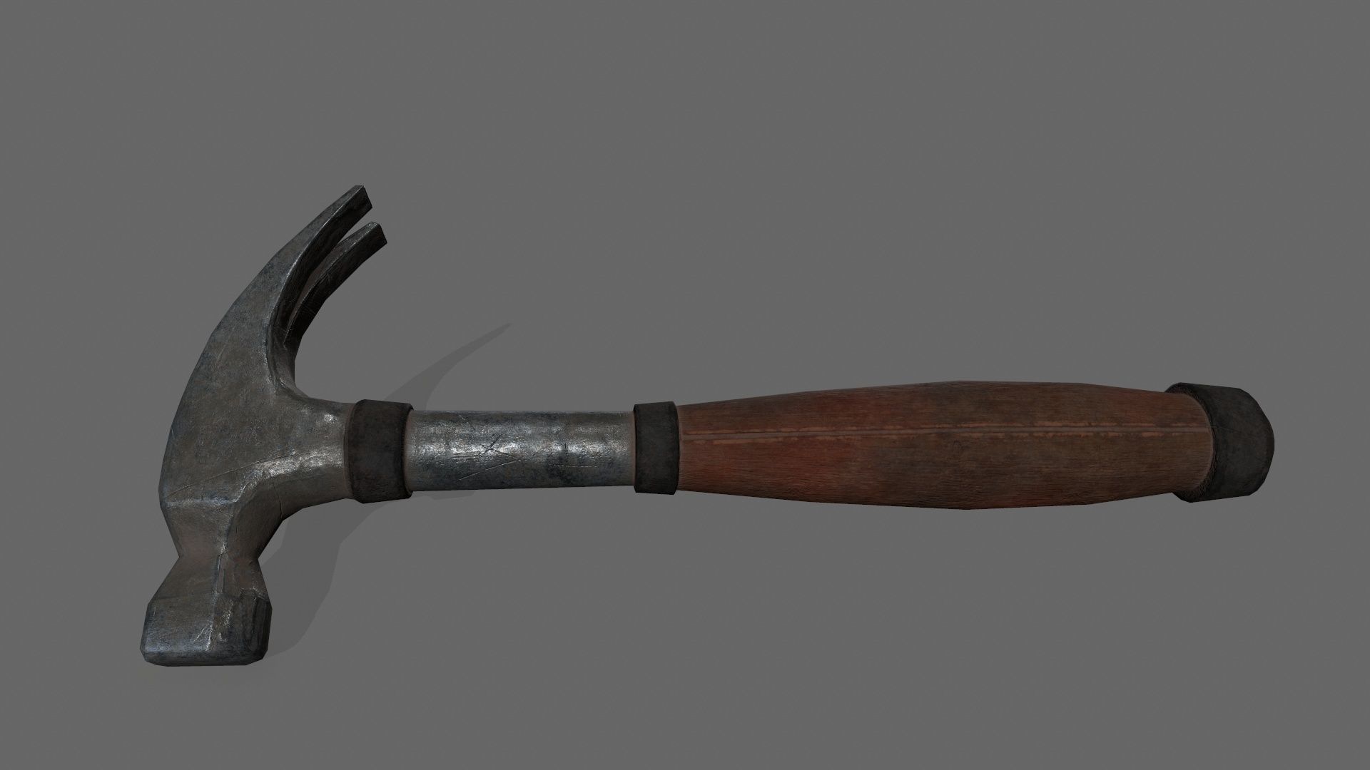 Hammer 1 Low-poly 3D model_4