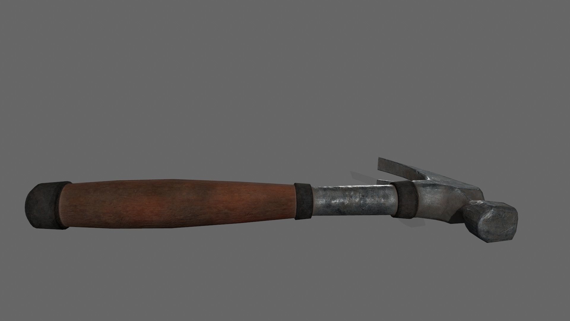 Hammer 1 Low-poly 3D model_1