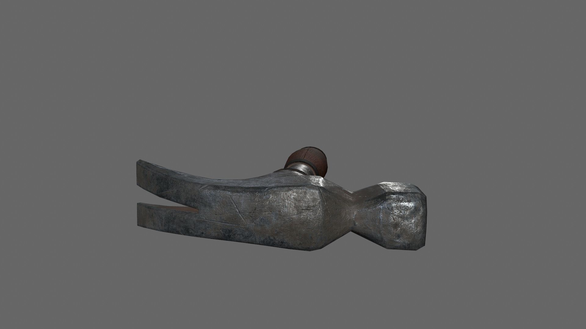 Hammer 1 Low-poly 3D model_2