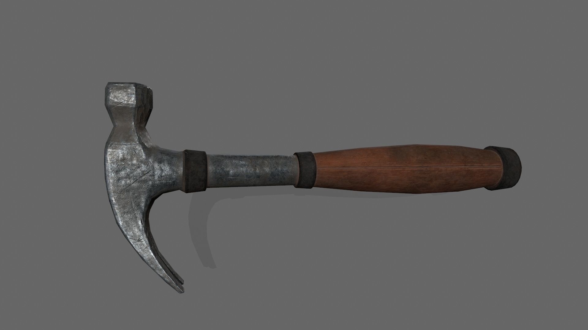 Hammer 1 Low-poly 3D model_7