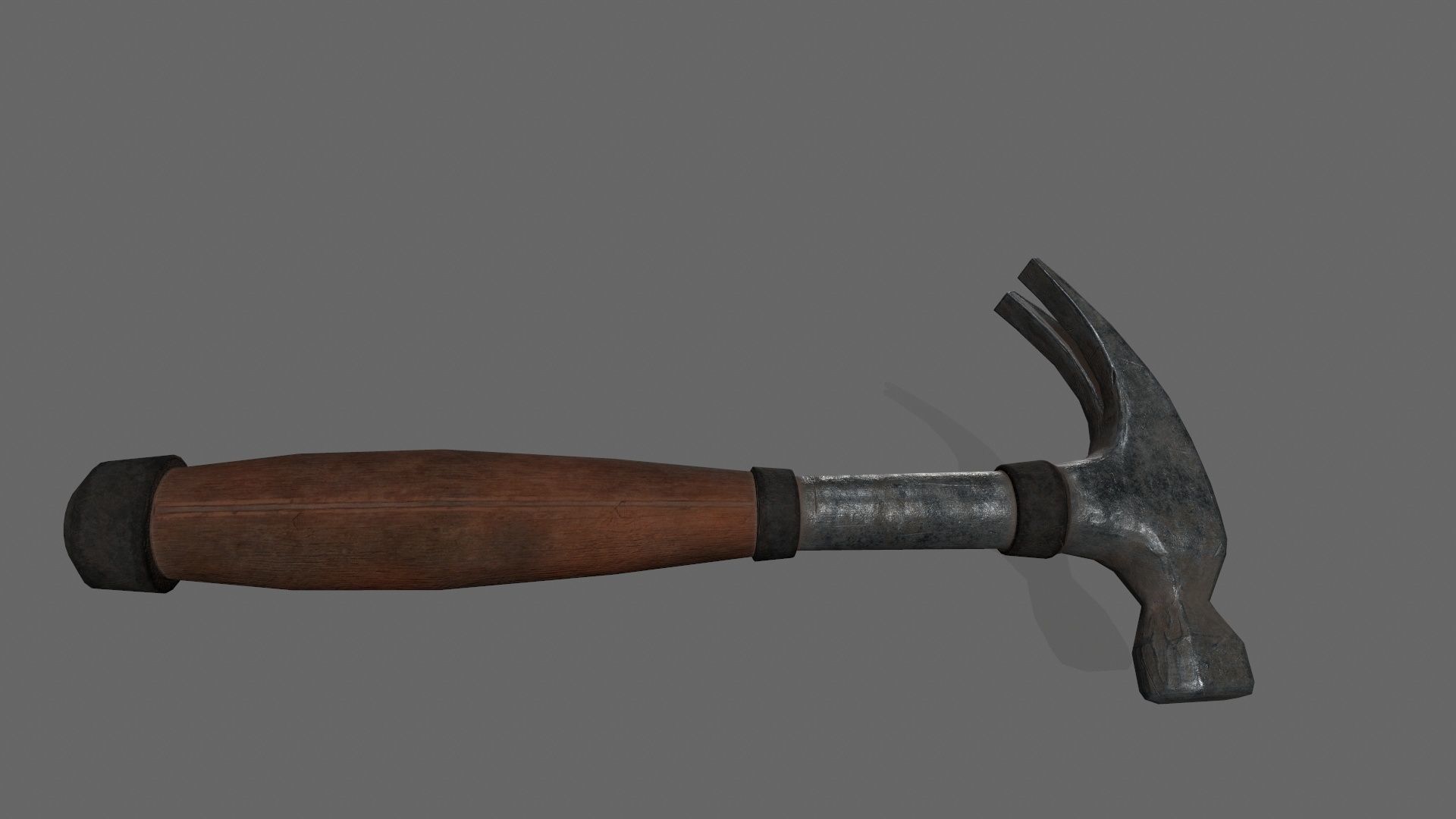 Hammer 1 Low-poly 3D model_5