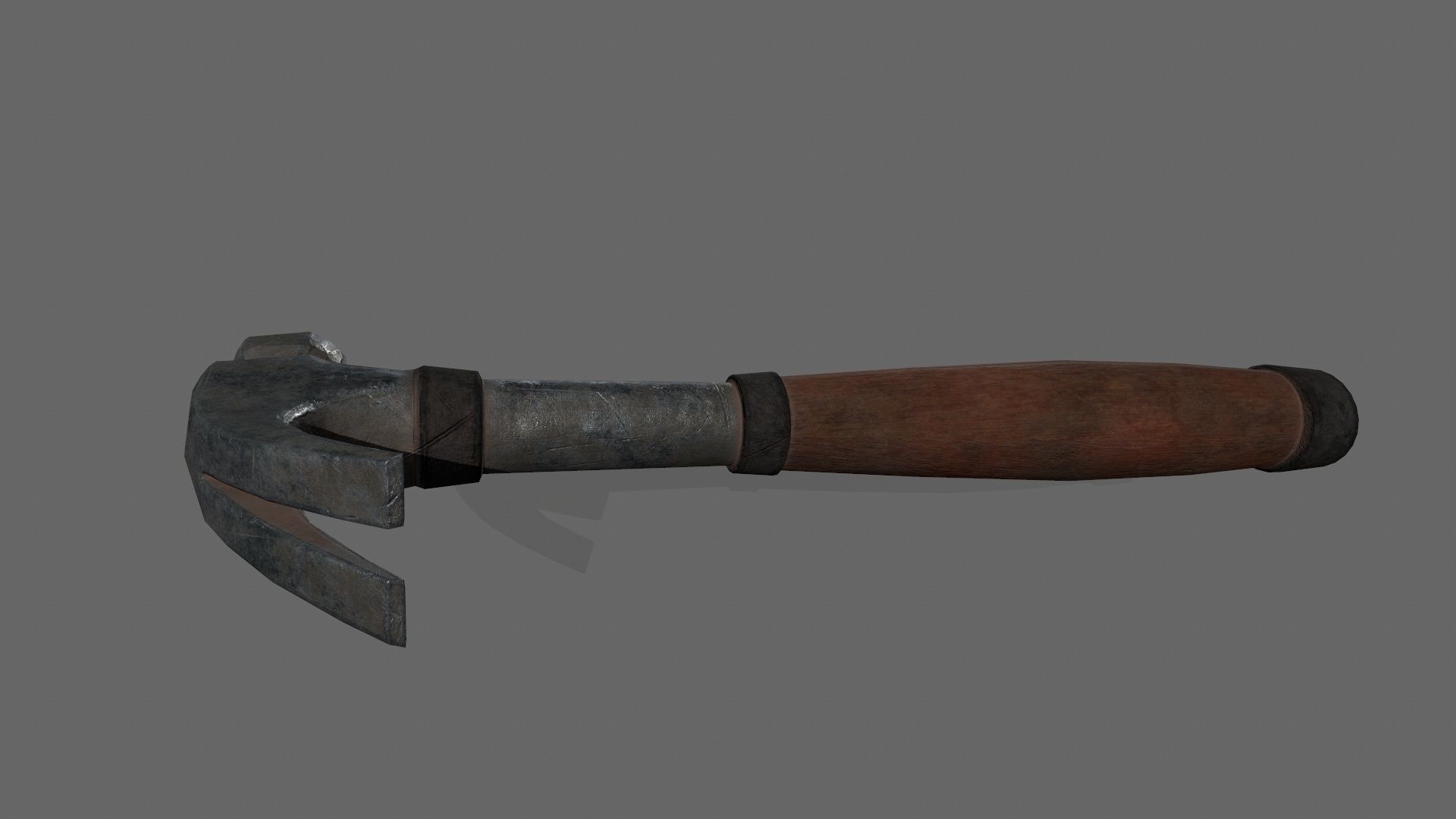 Hammer 1 Low-poly 3D model_8