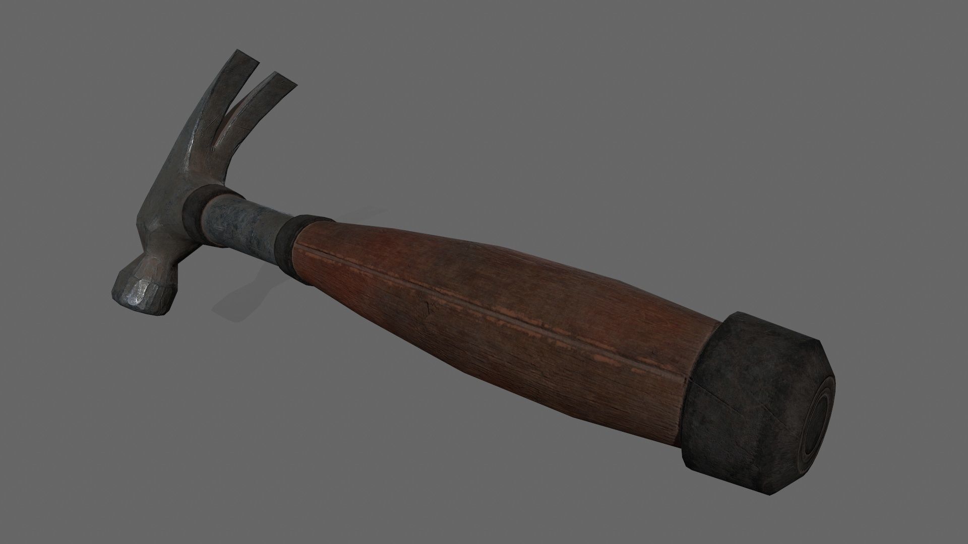 Hammer 1 Low-poly 3D model_3