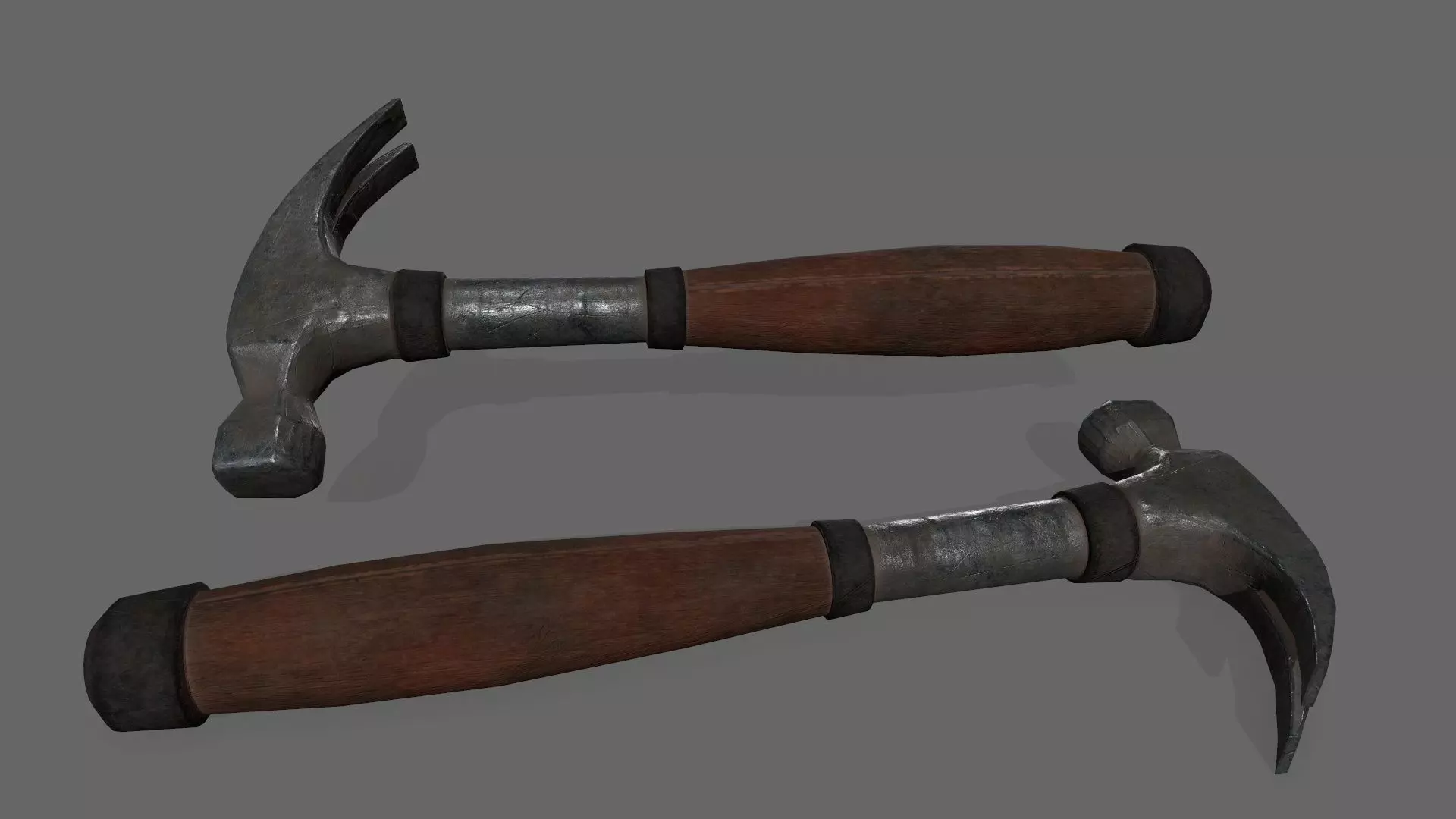 Hammer 1 Low-poly 3D model_0
