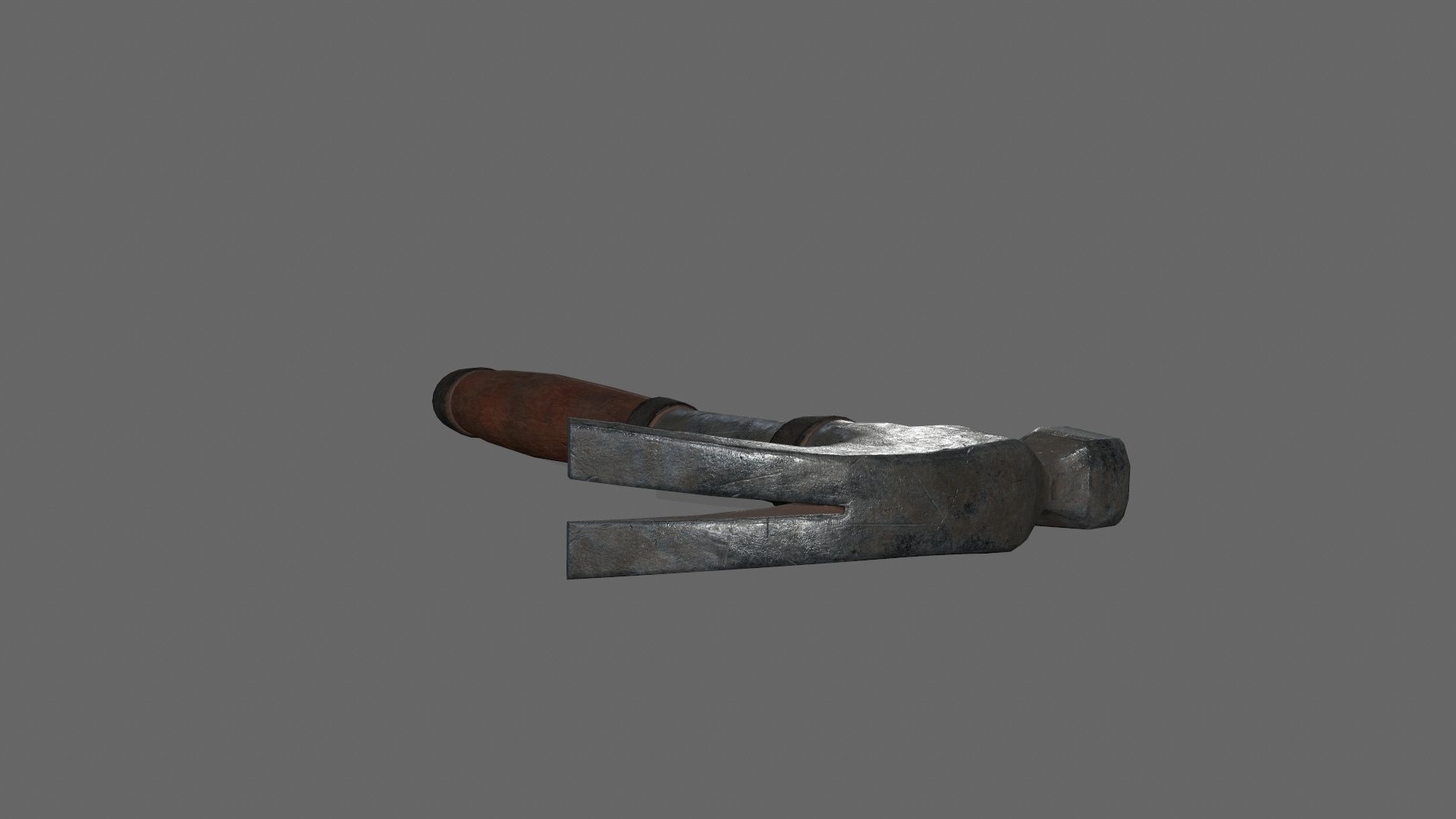 Hammer 1 Low-poly 3D model_6