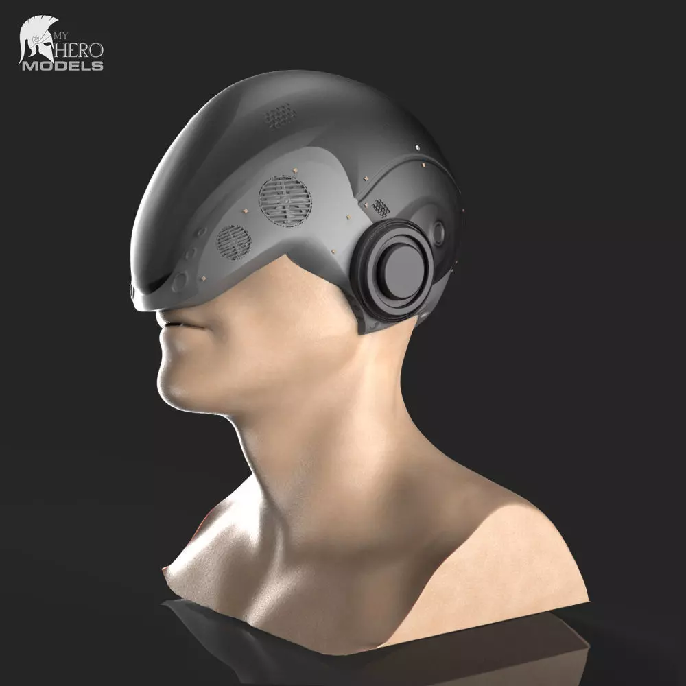 FREE SCIFI HELMET Free low-poly 3D model_0