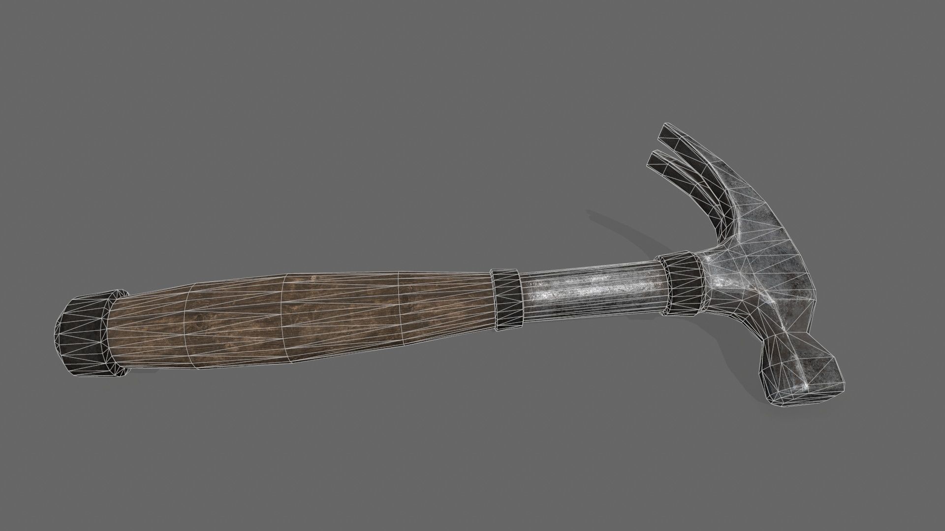 Hammer Low-poly 3D model_9
