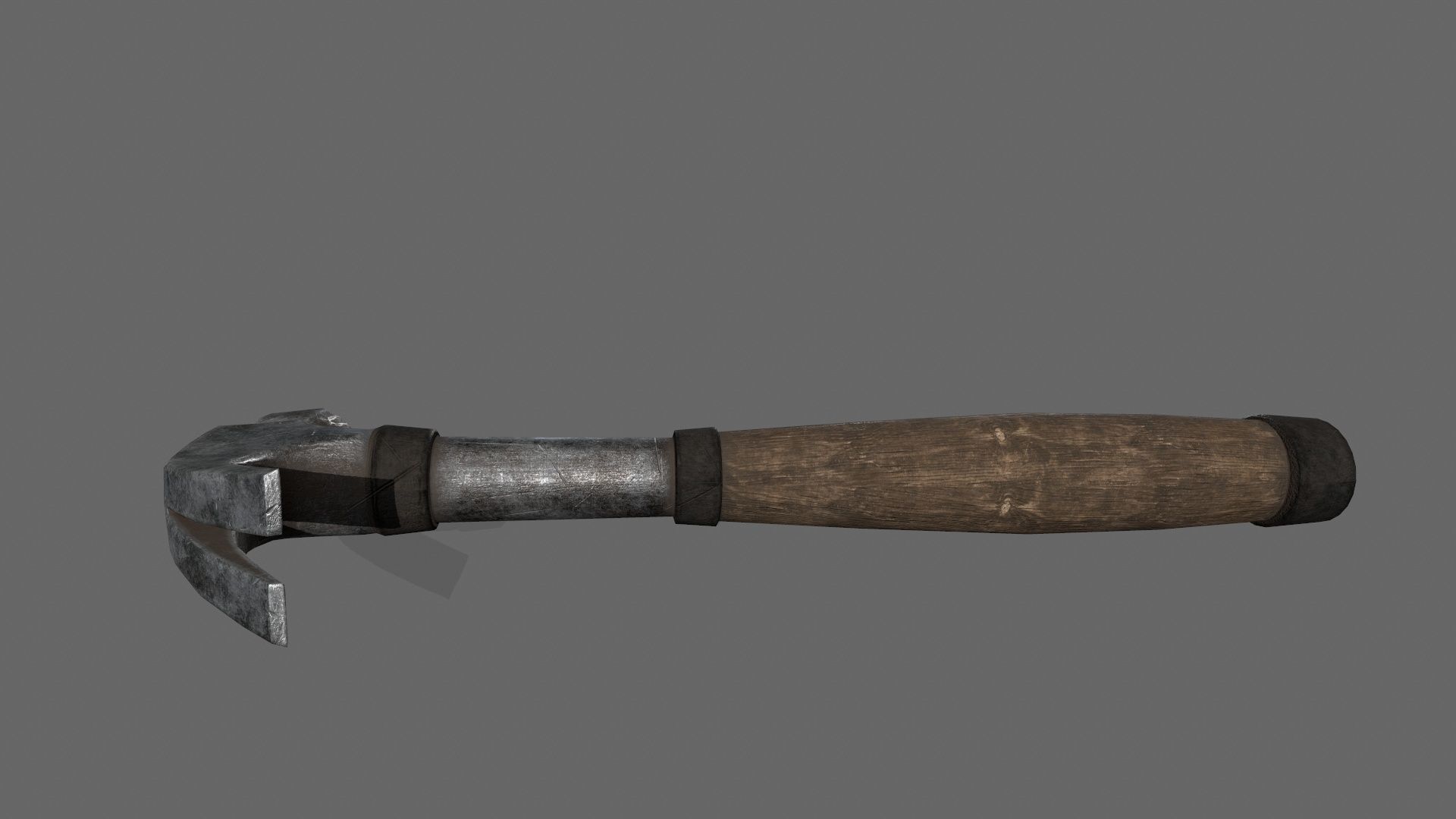 Hammer Low-poly 3D model_4