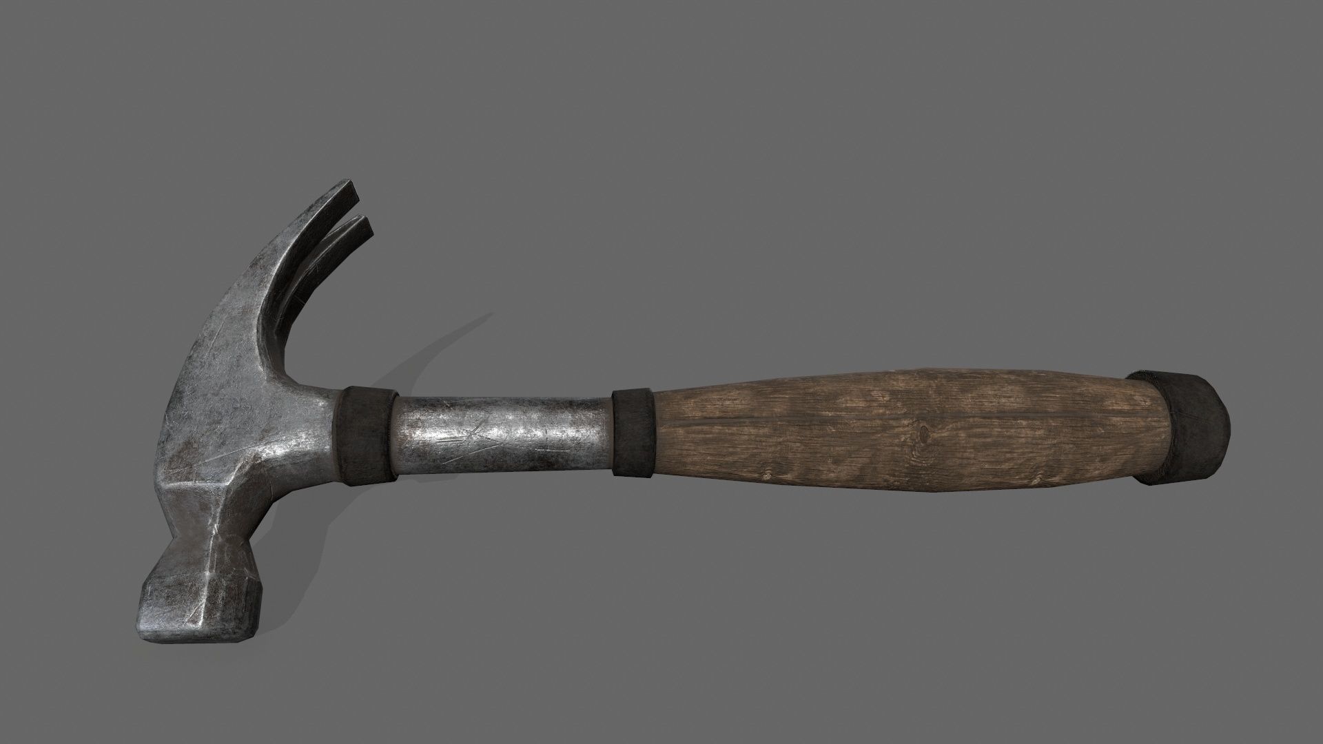 Hammer Low-poly 3D model_2