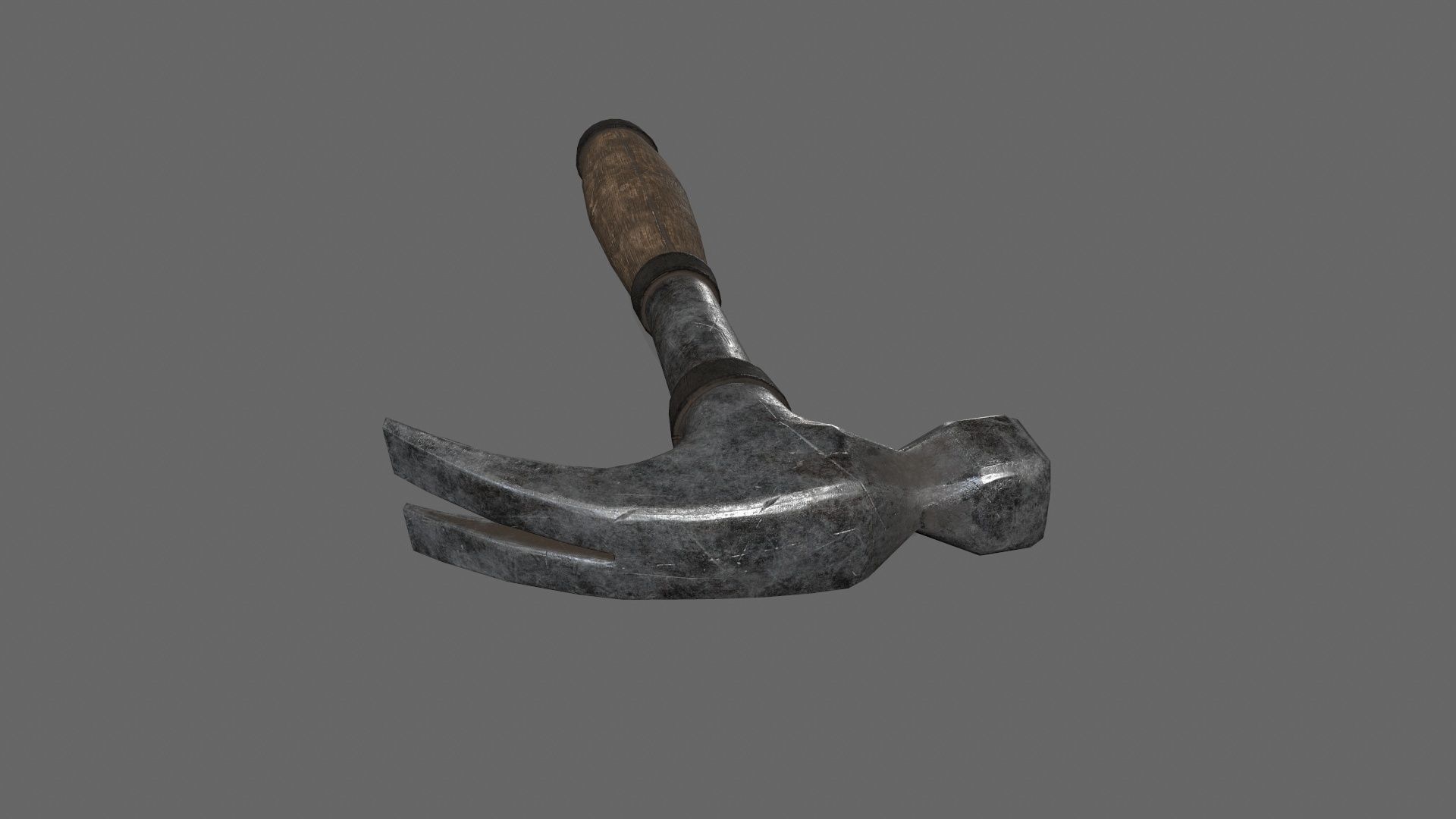 Hammer Low-poly 3D model_7