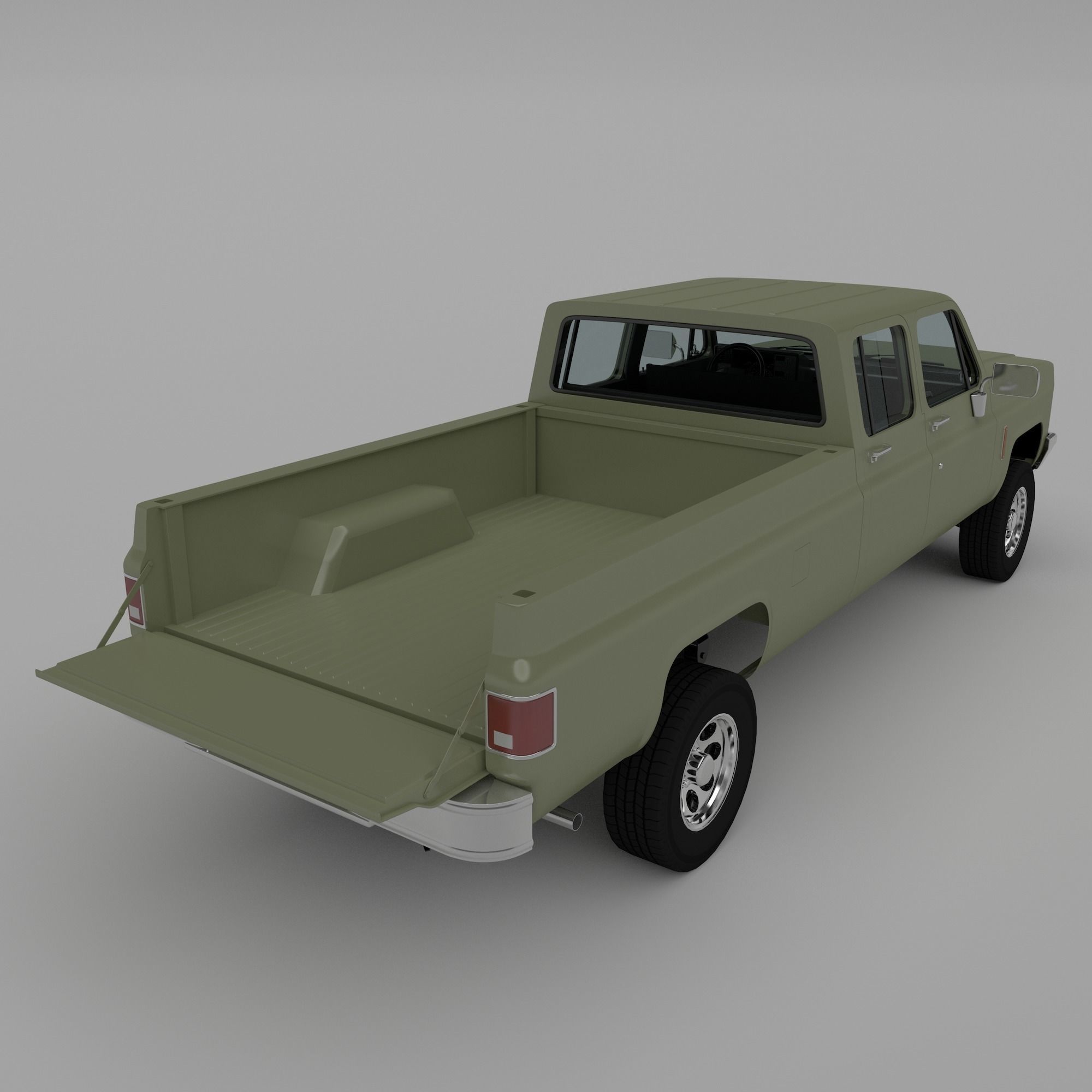 Pick-up 6 pickup truck 3D model_3