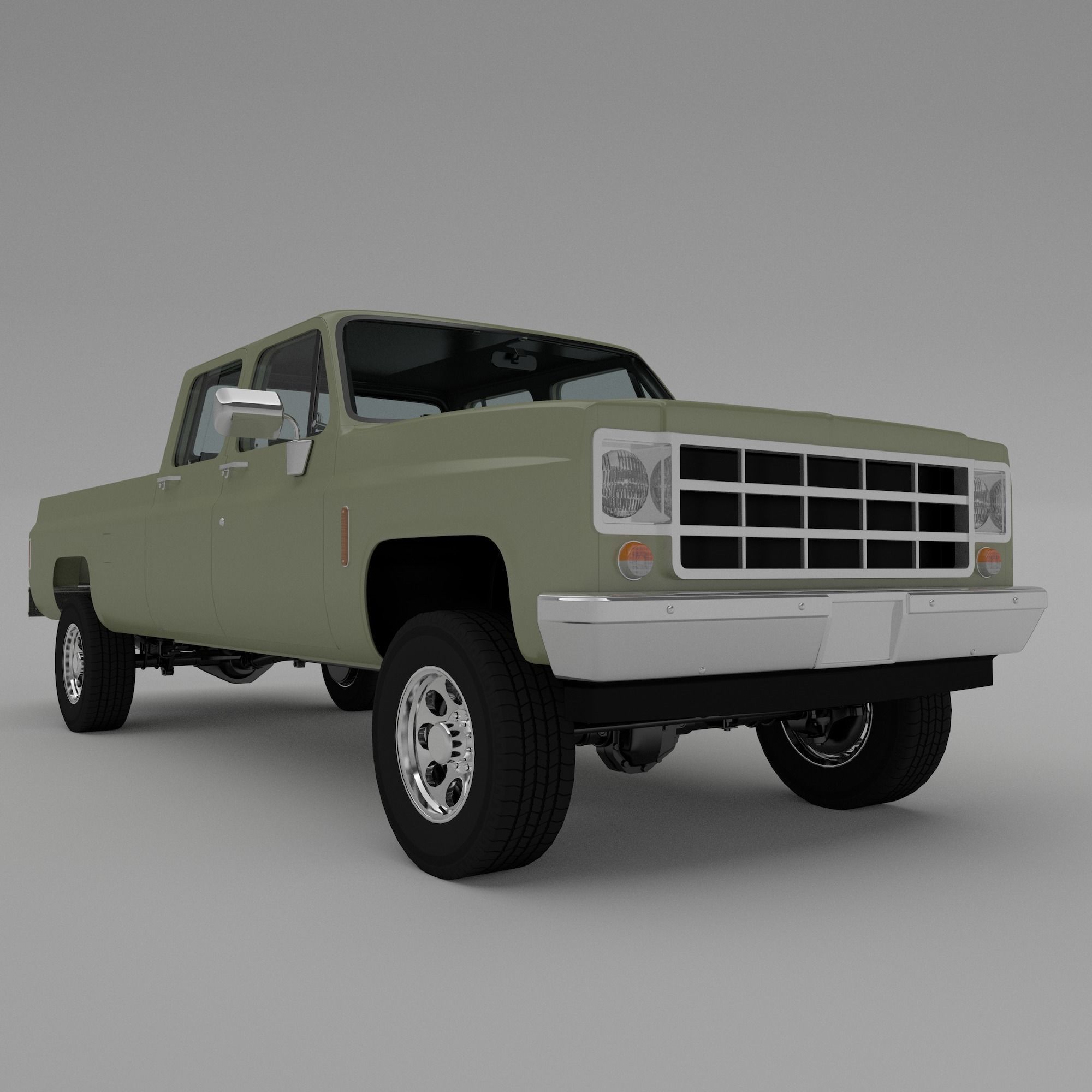 Pick-up 6 pickup truck 3D model_6