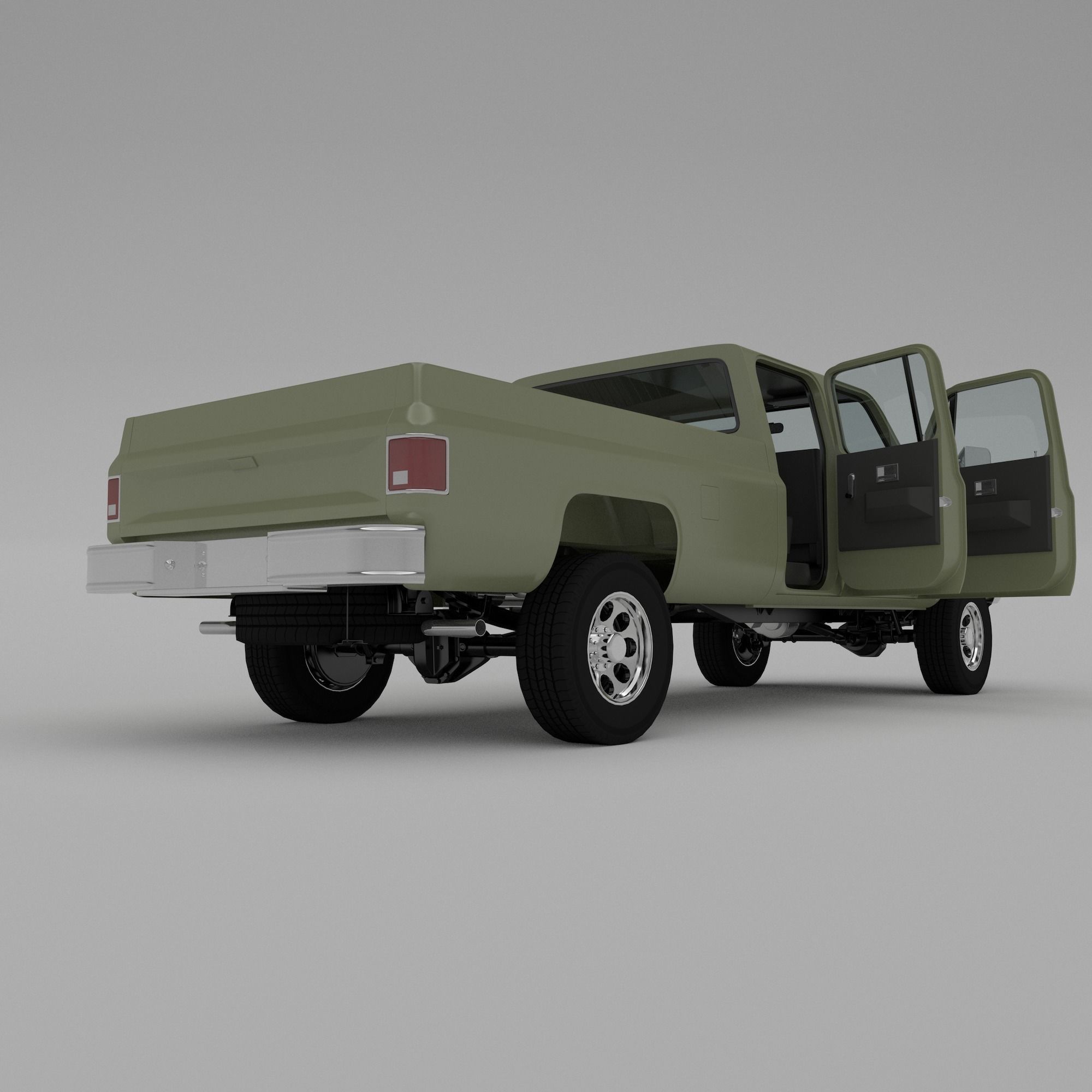 Pick-up 6 pickup truck 3D model_5