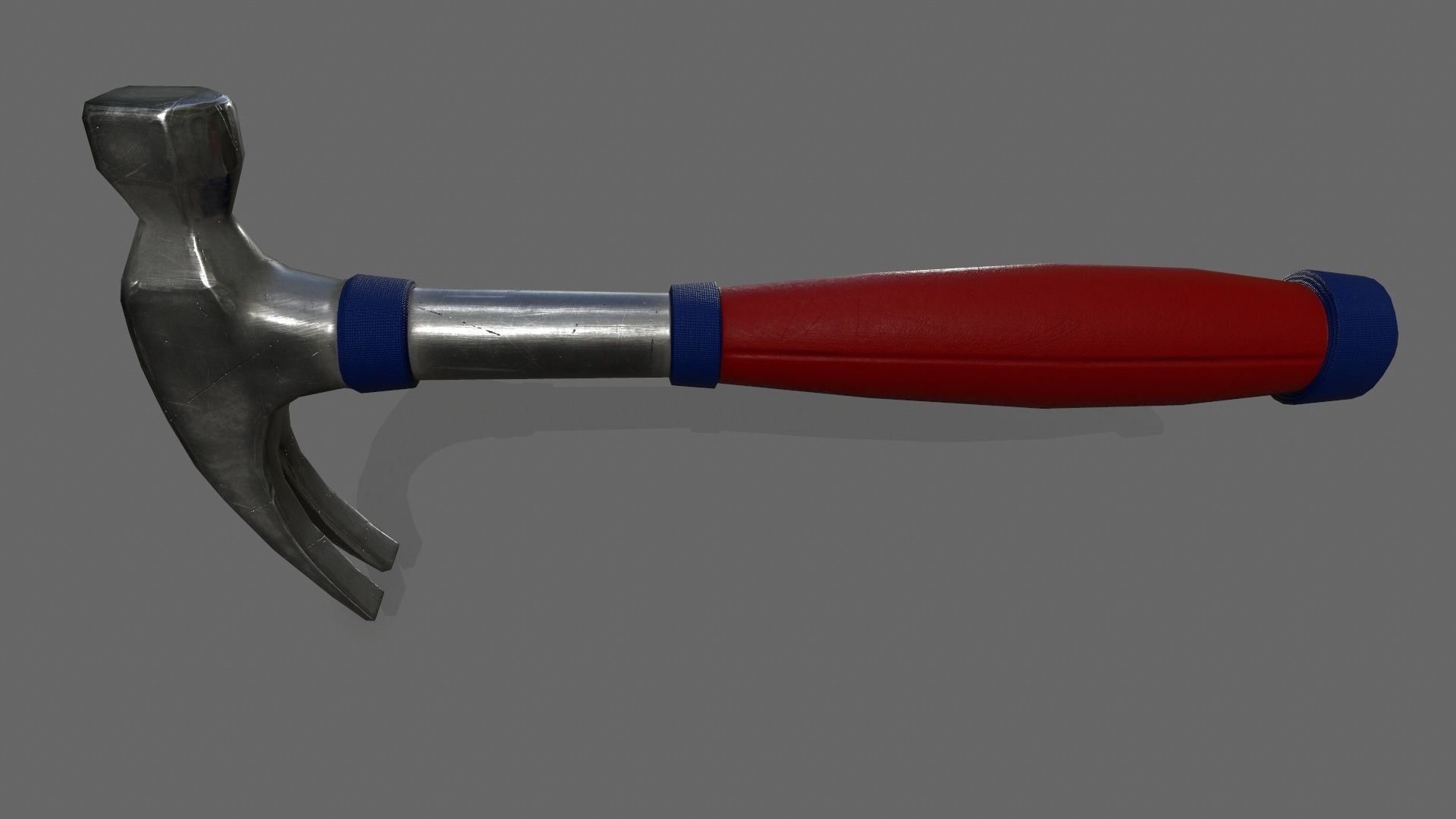 Hammer 1 Low-poly 3D model_6