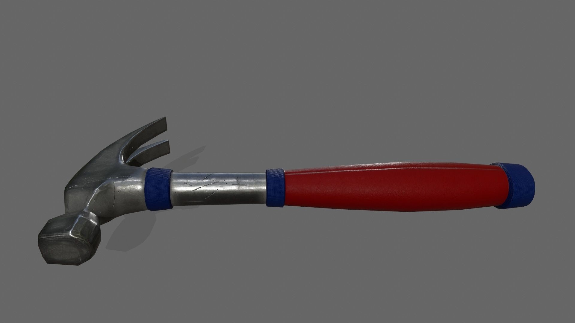 Hammer 1 Low-poly 3D model_3