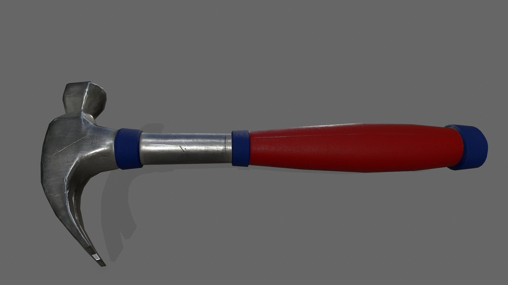 Hammer 1 Low-poly 3D model_5