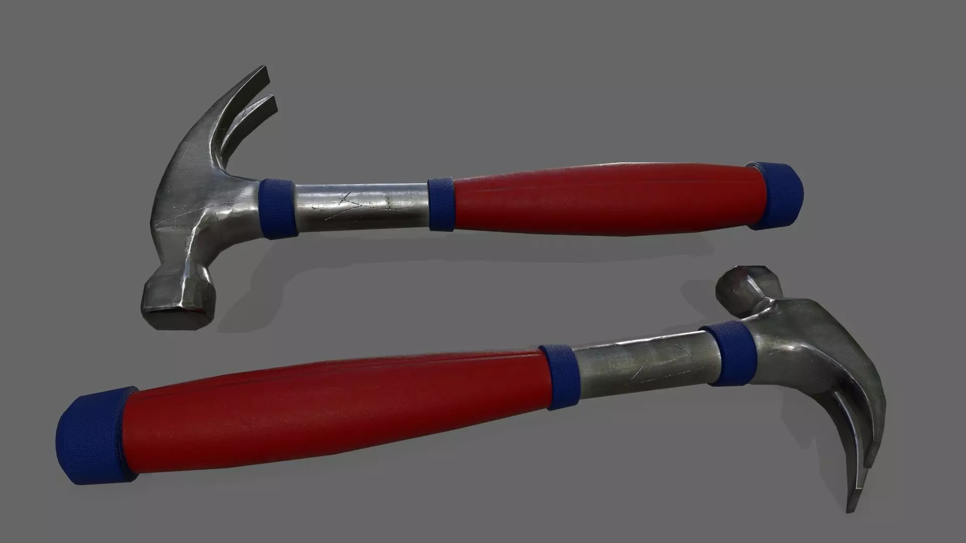 Hammer 1 Low-poly 3D model_0
