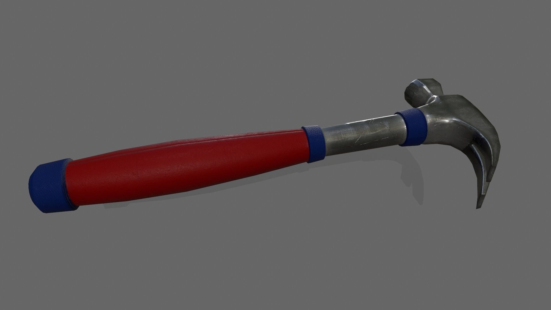 Hammer 1 Low-poly 3D model_8