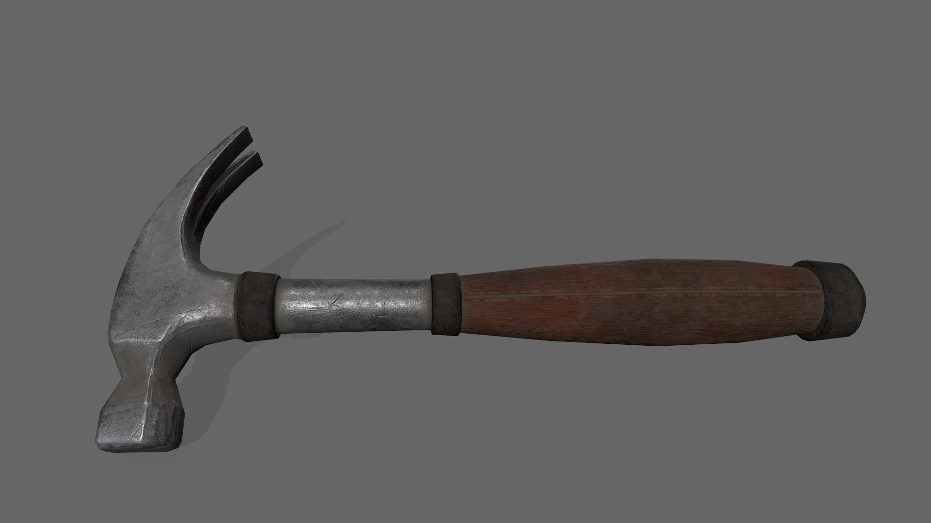Hammer Low-poly 3D model_1