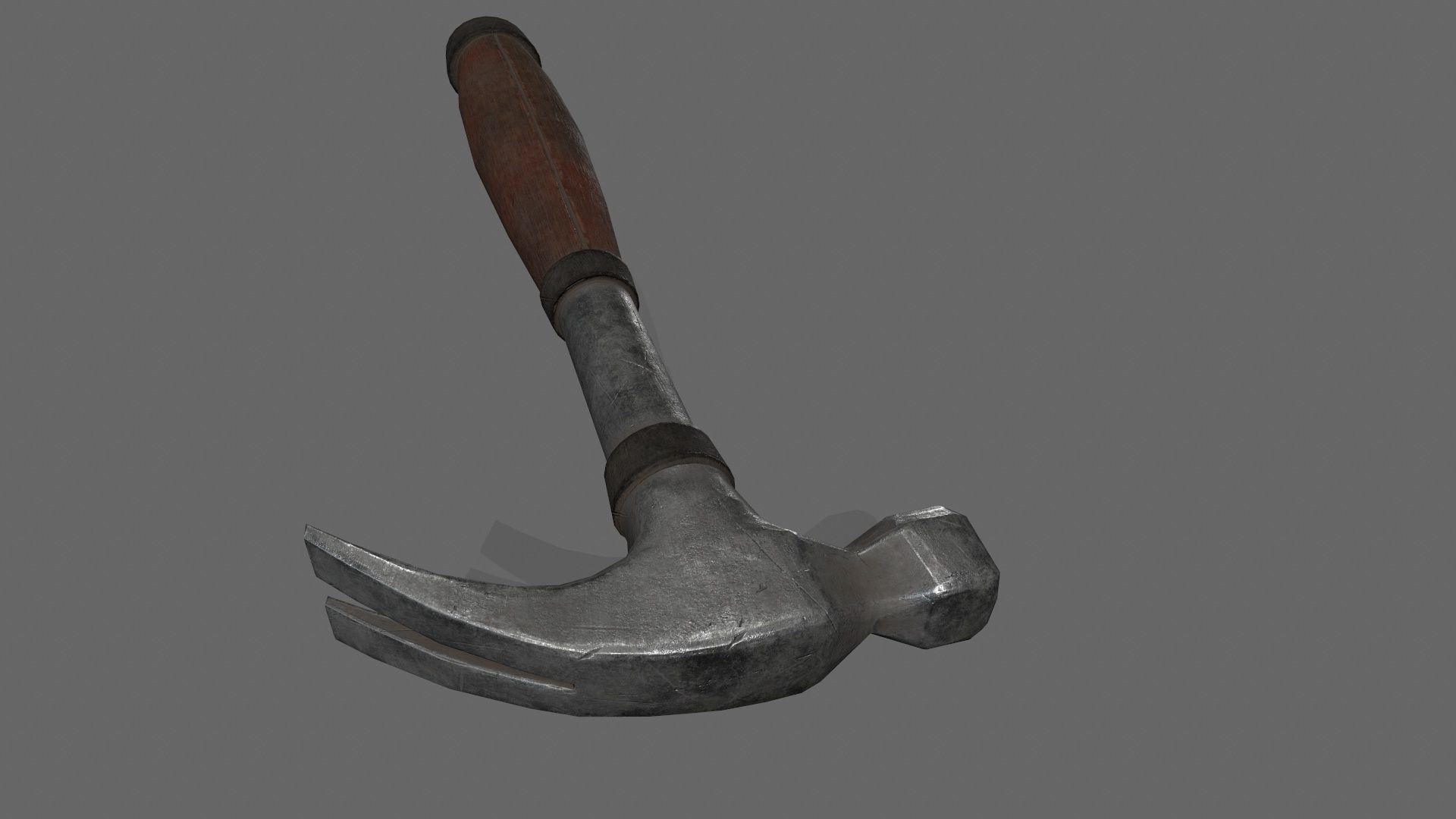 Hammer Low-poly 3D model_9