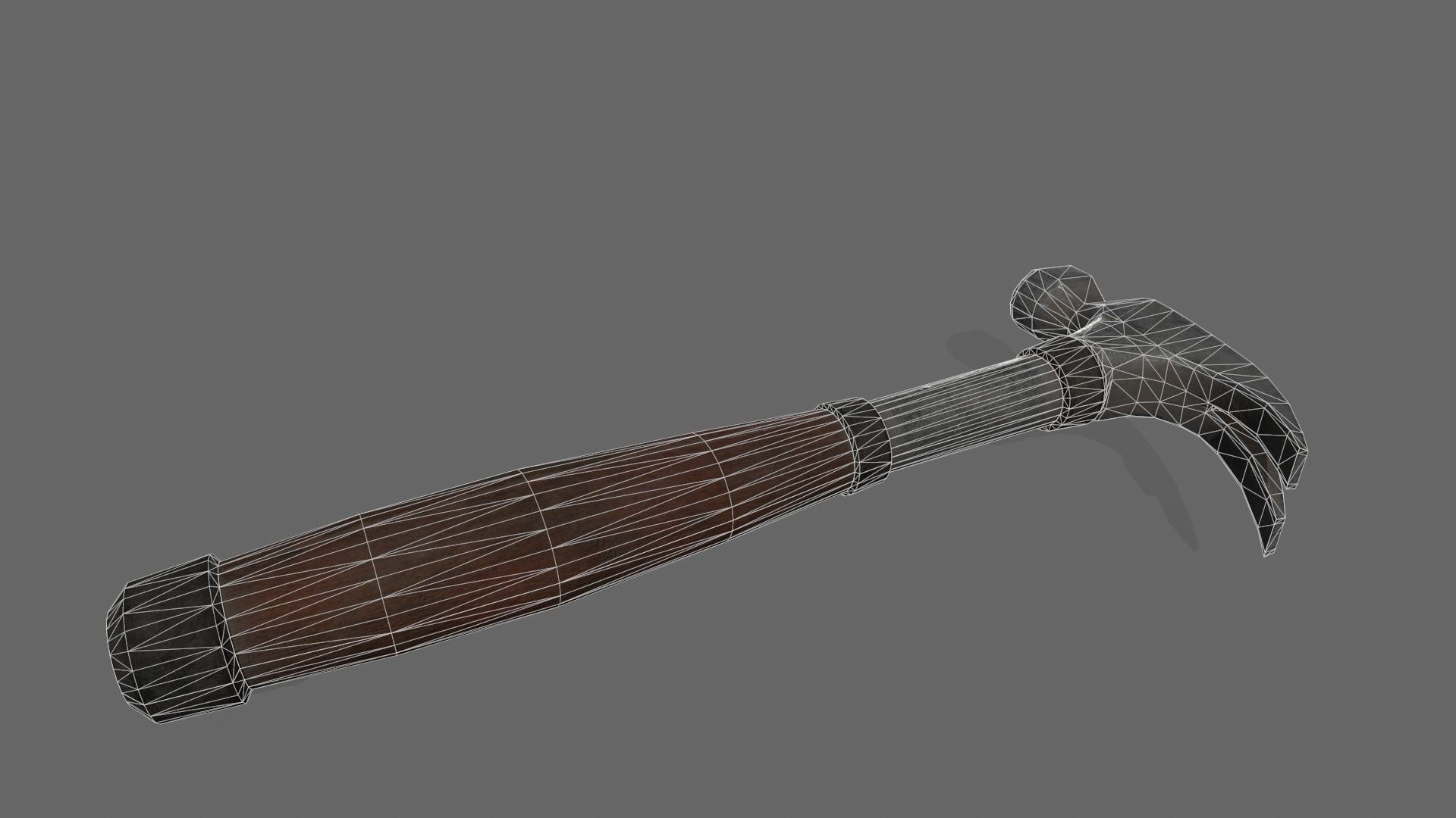 Hammer Low-poly 3D model_11