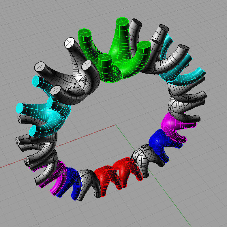 Stone Eternity diamonds  Ring Anello Veretta a scalare v4 3D print model_3