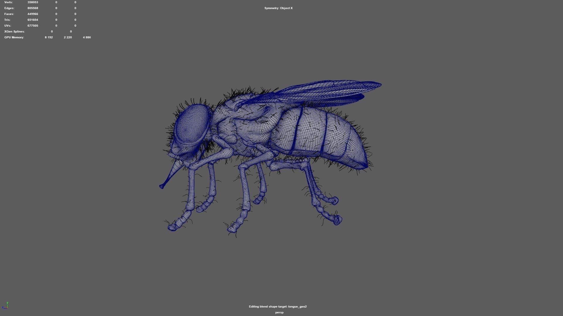 housefly fly 3D model_19