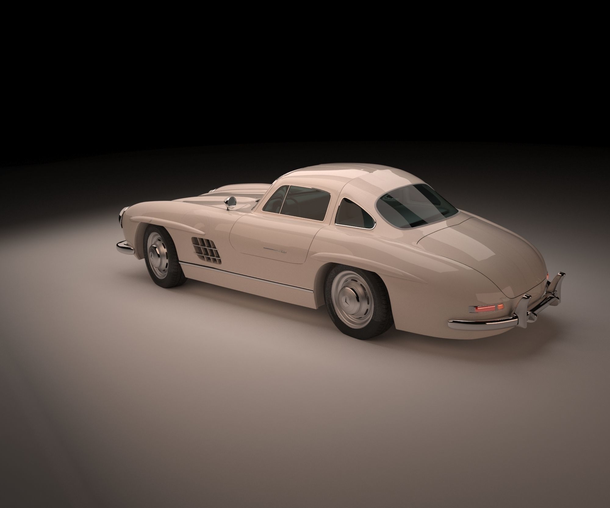 mercedes benz 300 sl 3D model_1