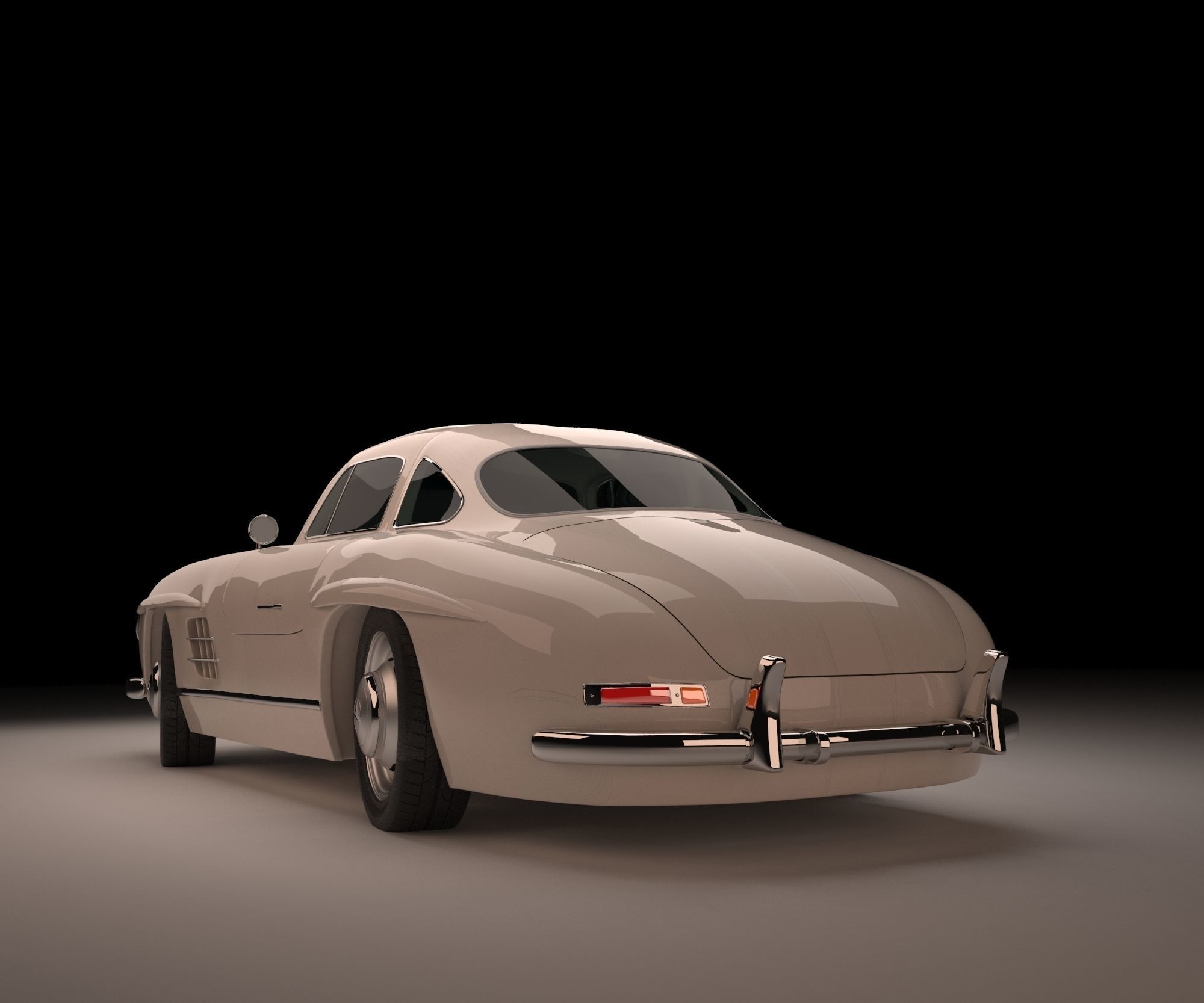 mercedes benz 300 sl 3D model_2