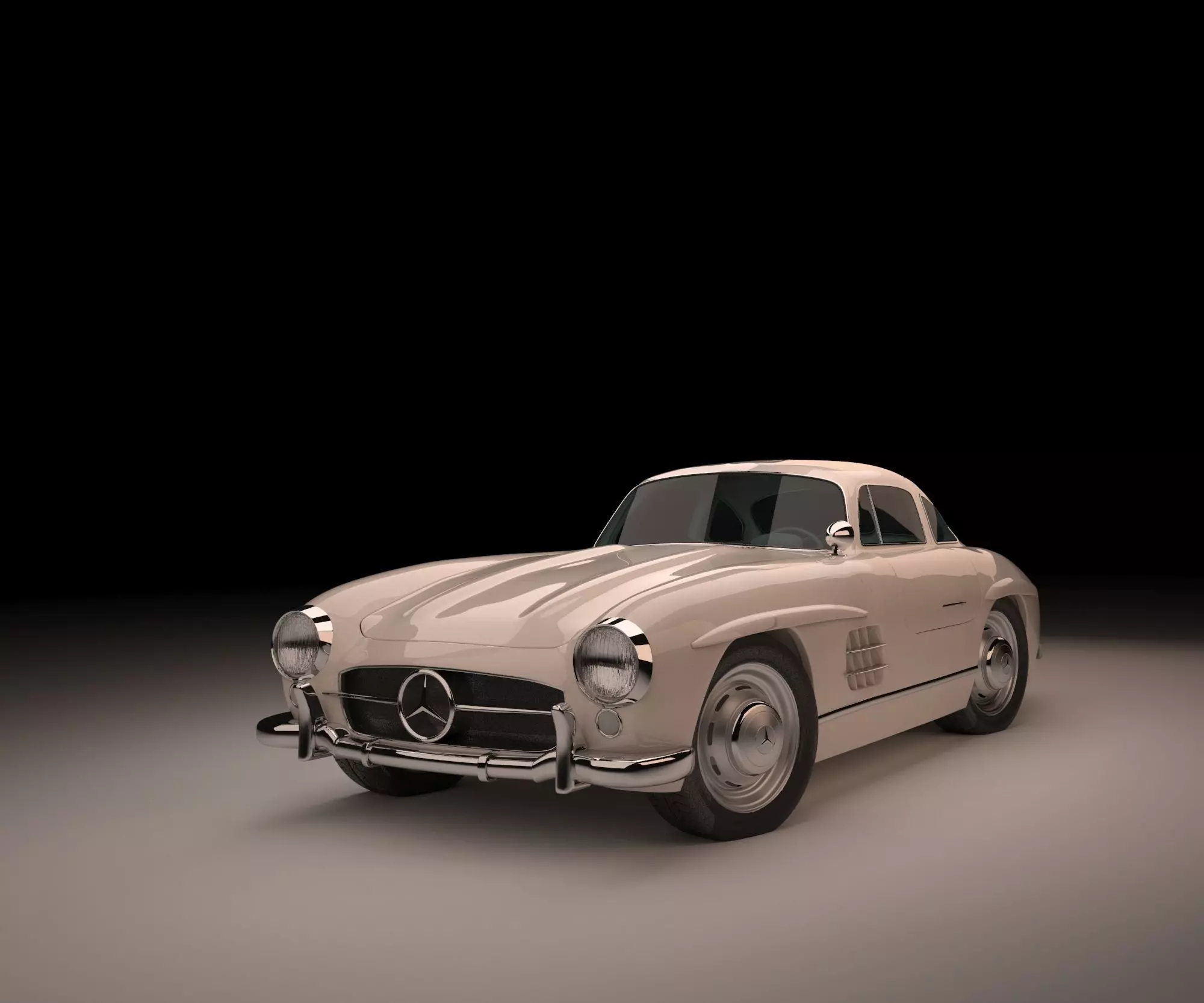 mercedes benz 300 sl 3D model_0