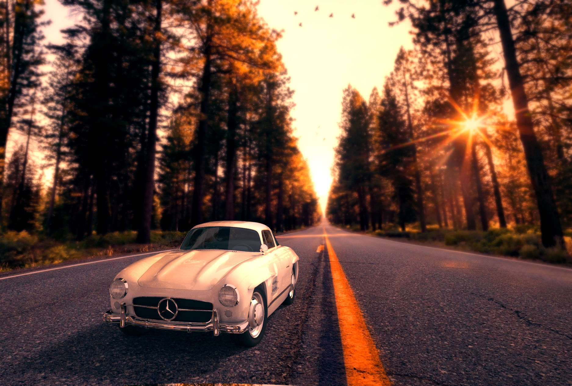 mercedes benz 300 sl 3D model_5