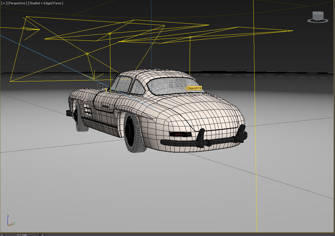 mercedes benz 300 sl 3D model_7
