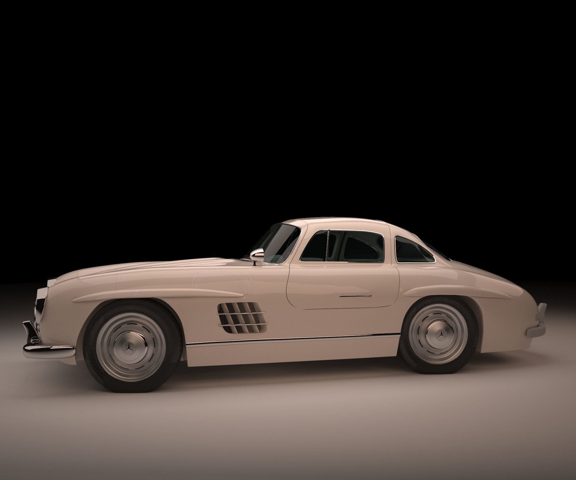 mercedes benz 300 sl 3D model_4
