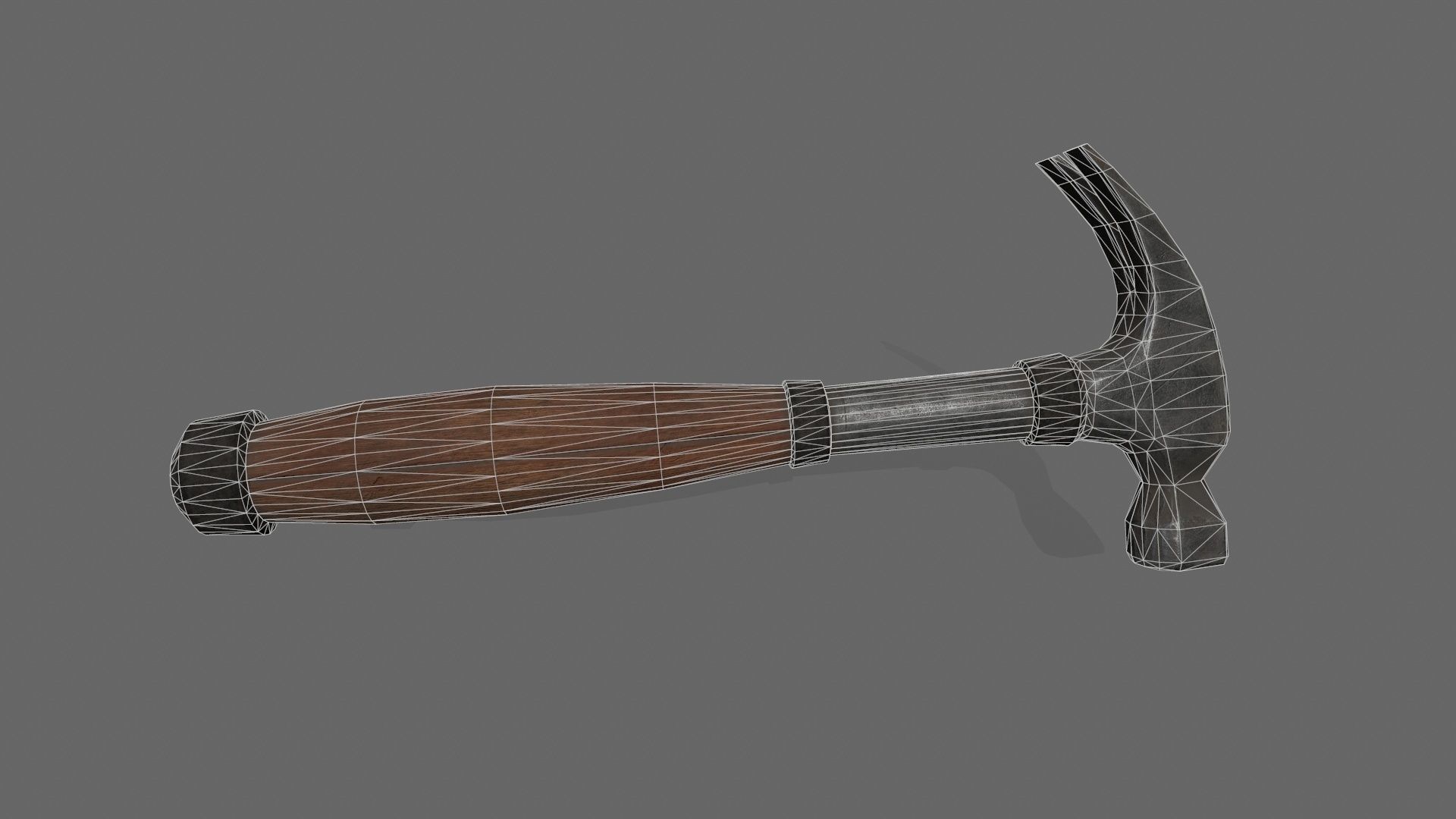 Hammer Low-poly 3D model_10