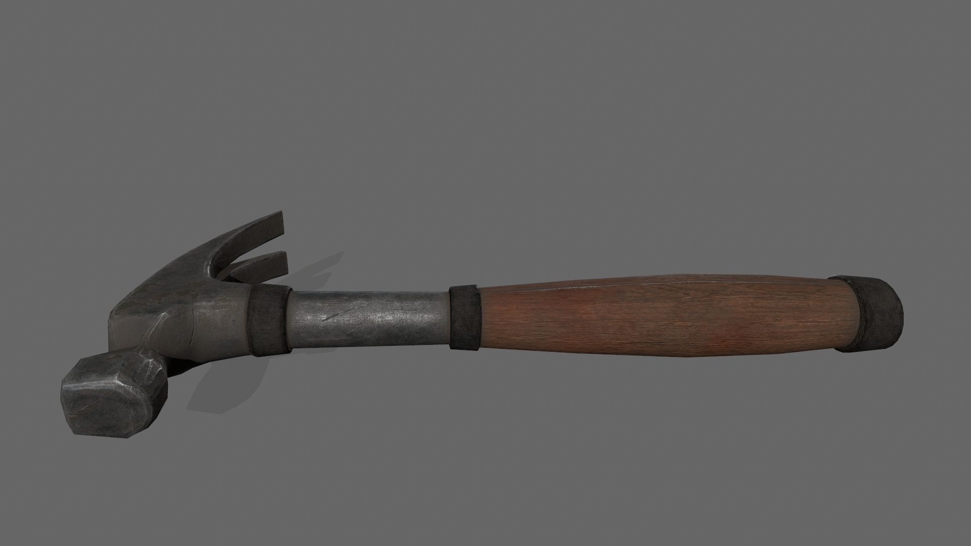Hammer Low-poly 3D model_2