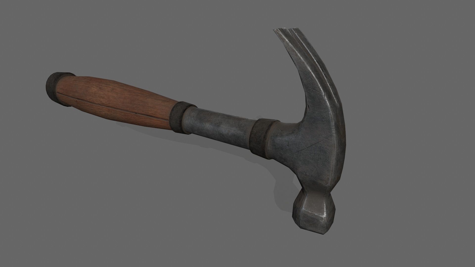 Hammer Low-poly 3D model_9