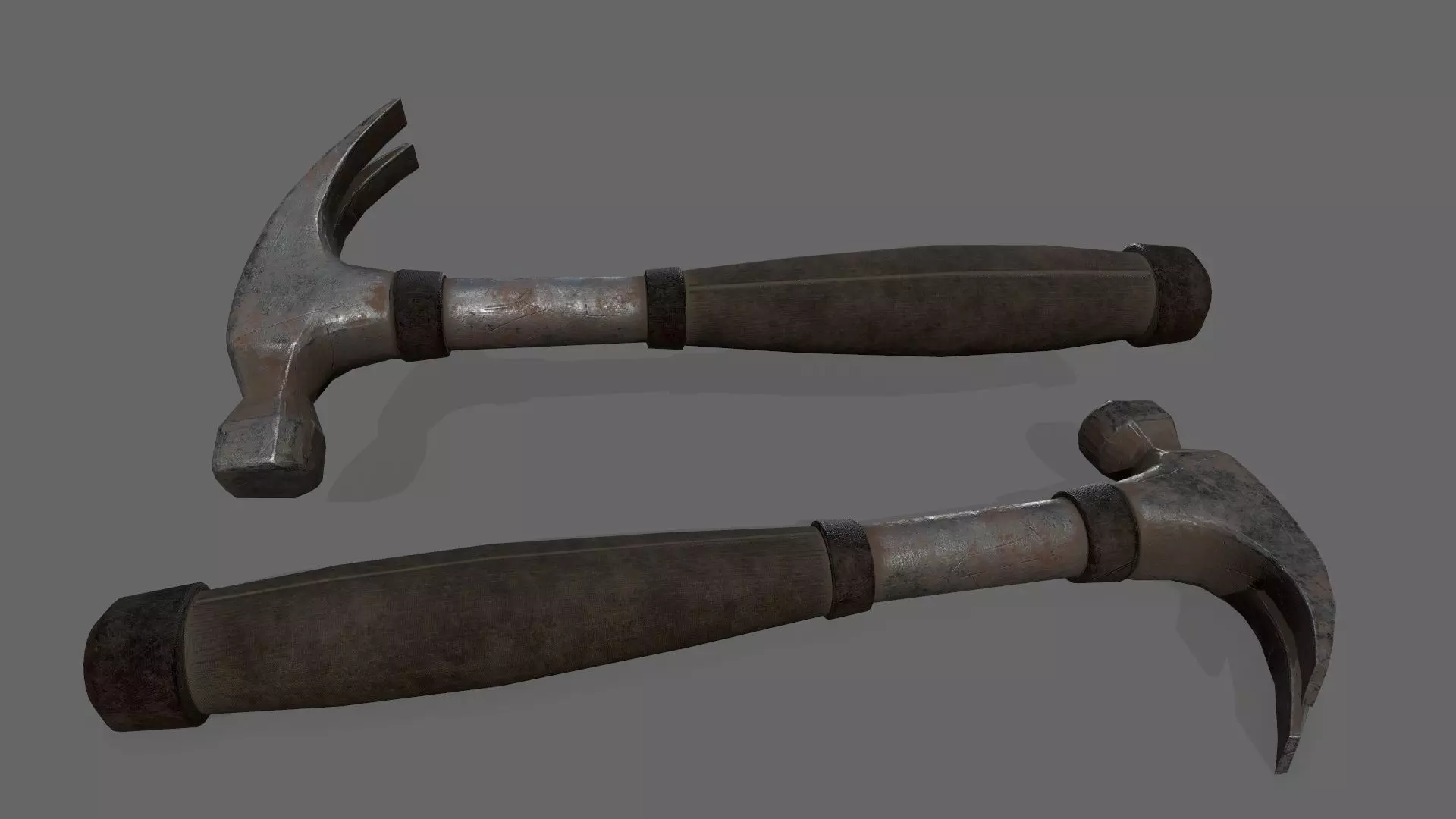 Hammer Low-poly 3D model_1