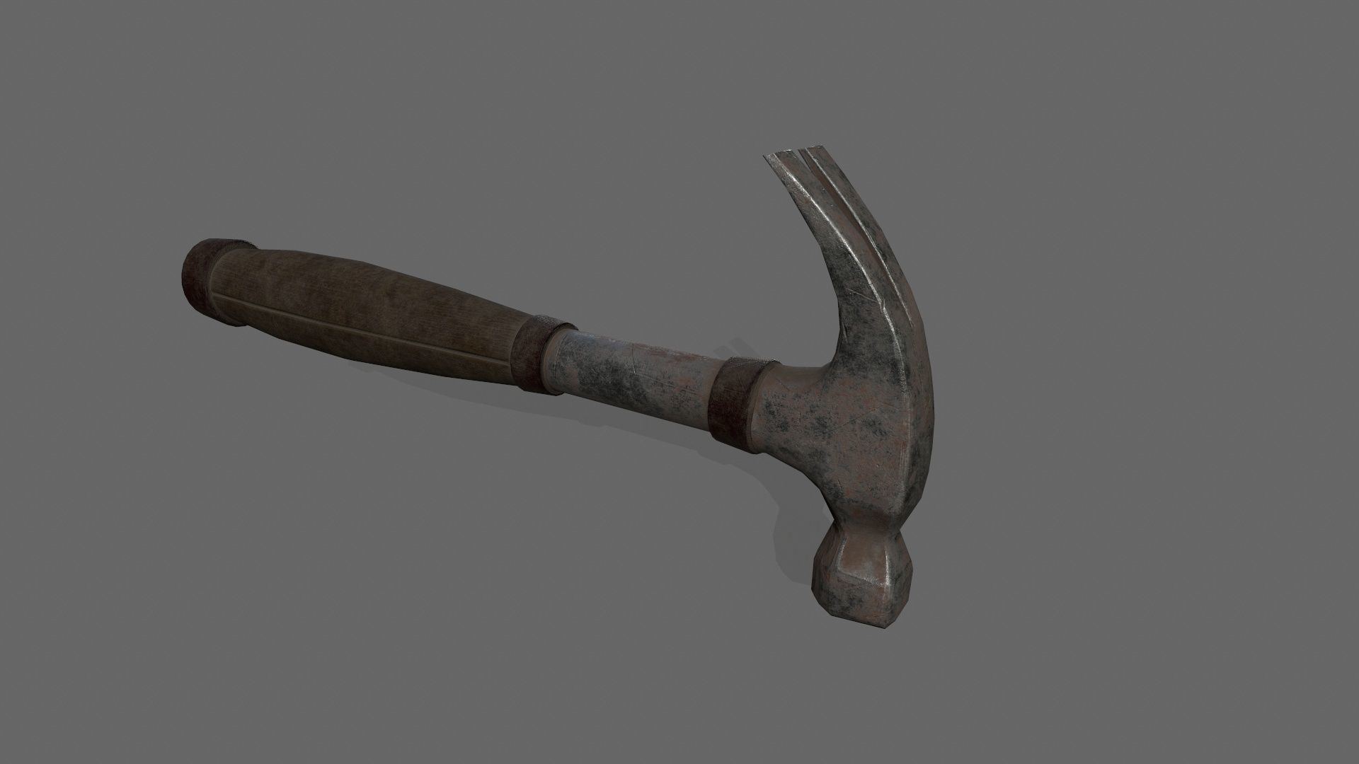 Hammer Low-poly 3D model_10