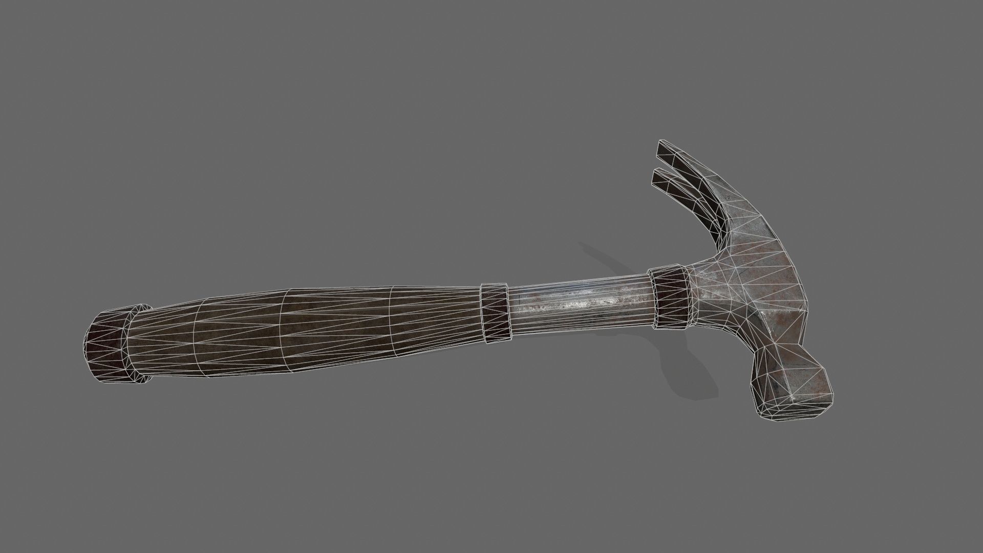 Hammer Low-poly 3D model_12